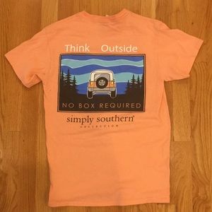 Think Outside, No Box Required Simply Southern Tee